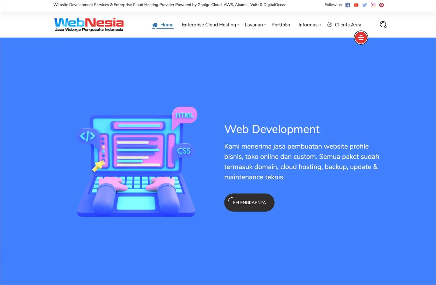 WebNesia screenshot 1