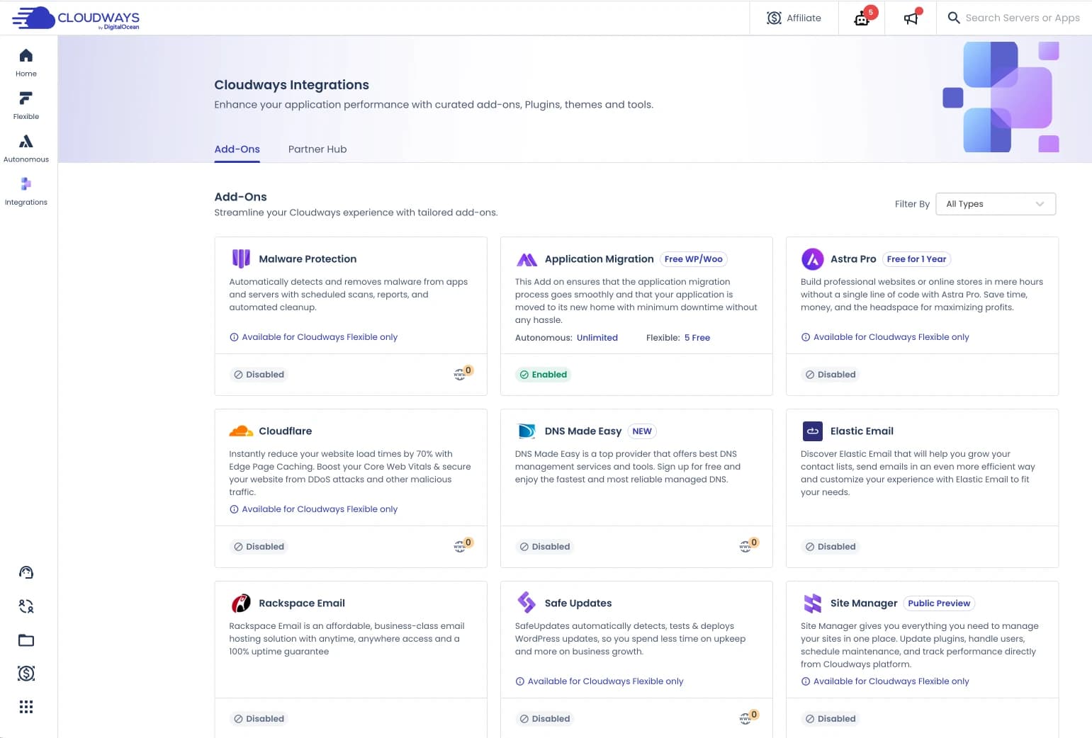 add on cloudways