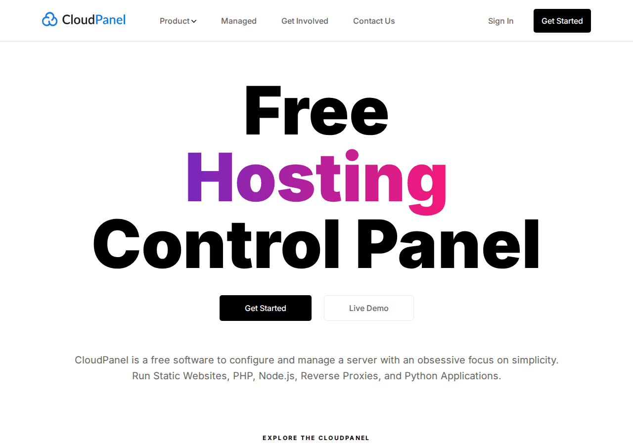 CloudPanel screenshot 1