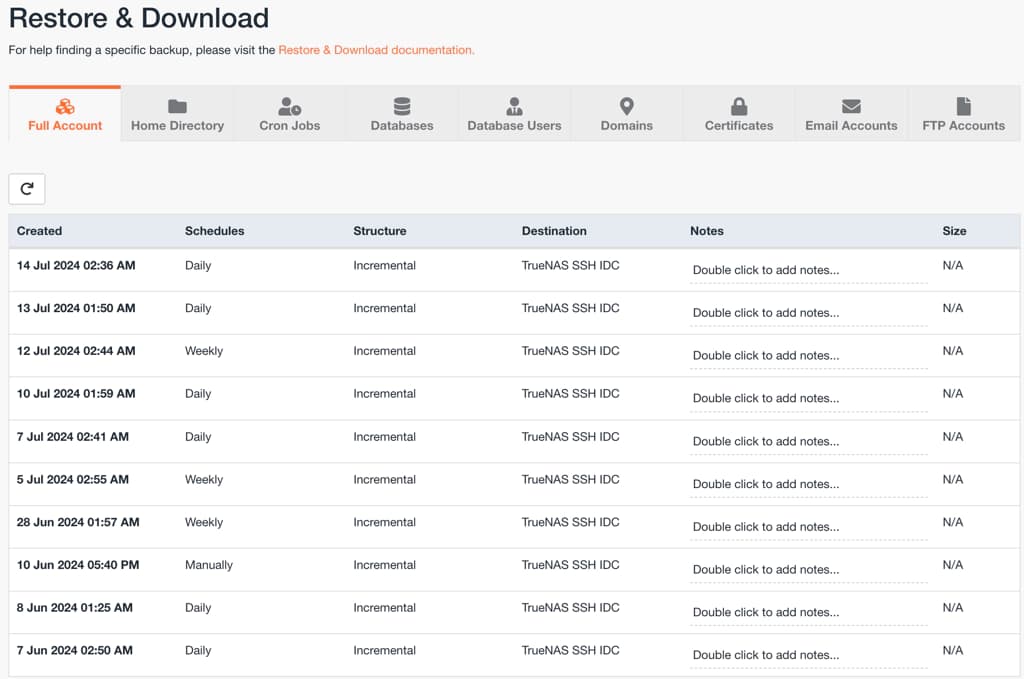 JetBackup IdCloudHost Jetbackup Idcloudhost