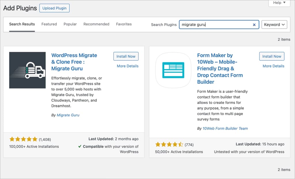 Install Plugin Migrate Guru Install Plugin Migrate Guru