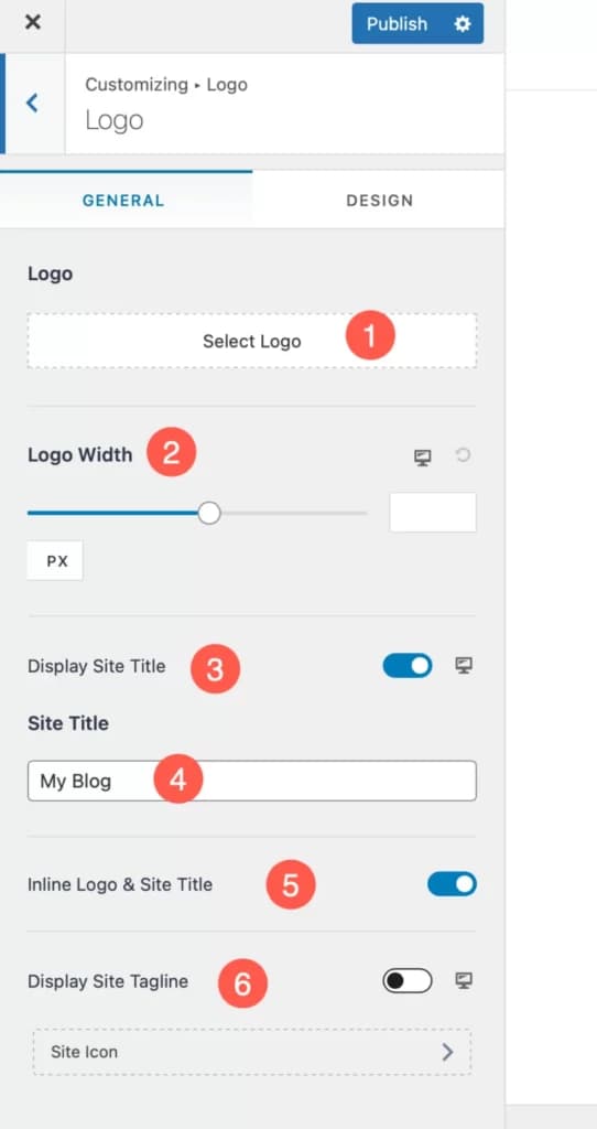 Kustomisasi logo website kustomisasi logo web