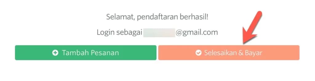 Pendaftaran berhasil Pendaftaran berhasil