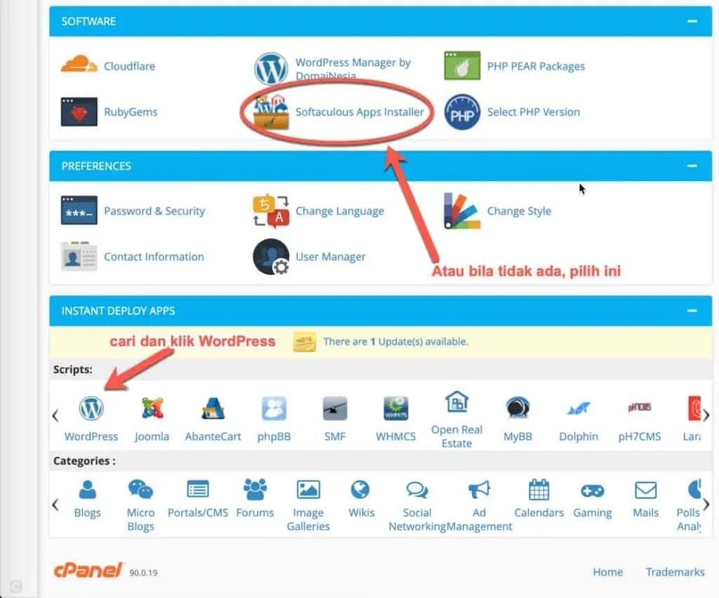 Pilih scripts WordPress Pilih scripts WordPress