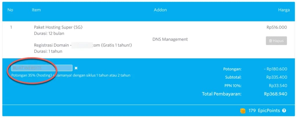 masukkan kupon BUATWEBSITE masukkan kupon BUATWEBSITE