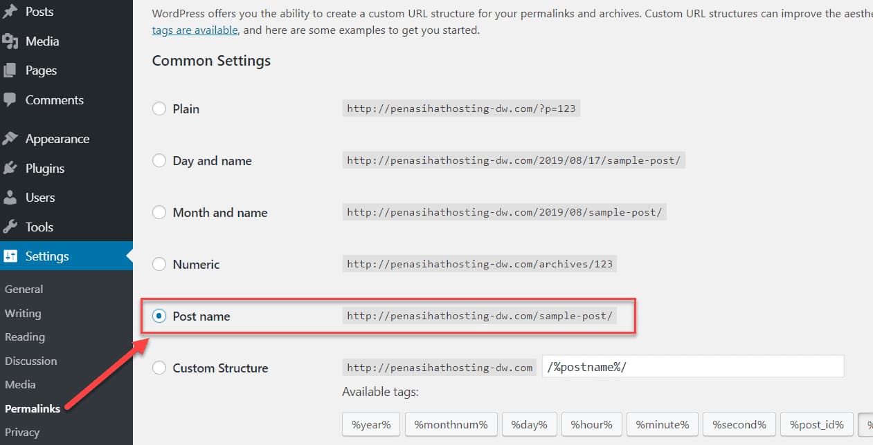 pilih-permalinks-post-name.webp pilih permalinks post name