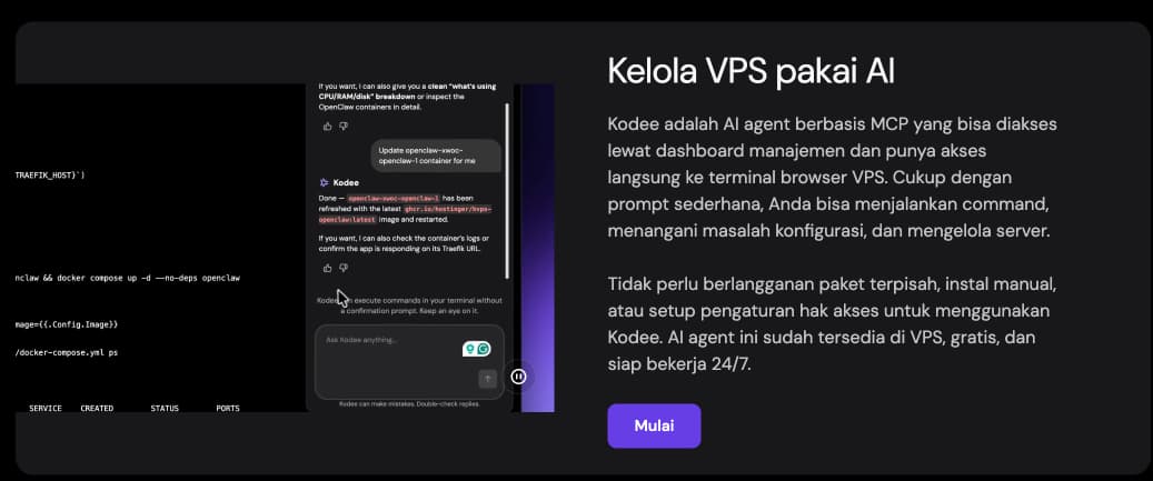 AI Hostinger Kodee Kelola VPS